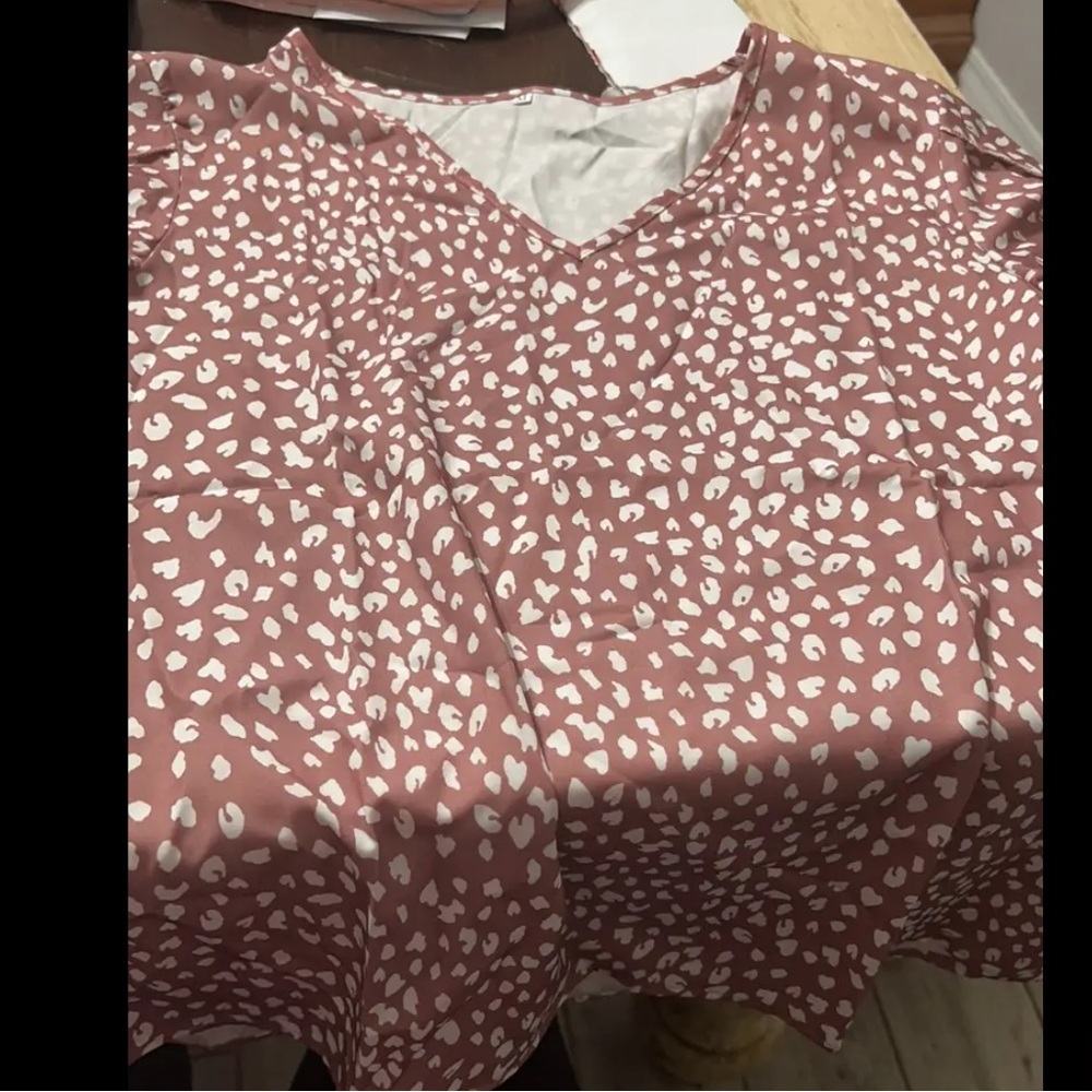 LEOPARD PRINT WOMENS BLOUSE